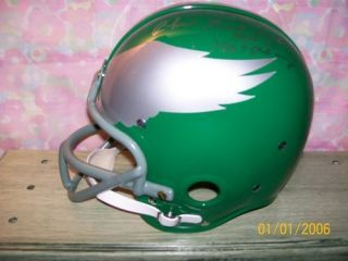 Chuck Bednarik Signed Custom Eagles RK Helmet HOF 1