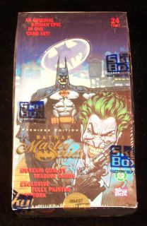 1996 Skybox Batman Master Series Trading Card Box 24 Packs