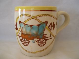  Western Theme Coffee Mug Chuck Wagon Brands by Fred Roberts