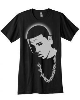  Chris Brown Airbrushed Stencil Shirt