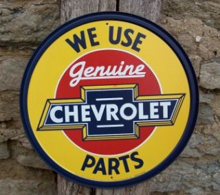 Antique Style Use Chevy Chevrolet Car Parts Metal Sign Ad Retro Decor
