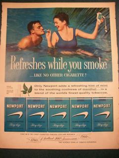 1960 Newport Cigarettes 200th Anniversary Lorillard Ad