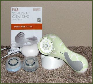 Clarisonic Plus Sonic Skin Cleansing System ♥ 2 New Brush Heads 3