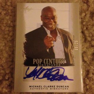 2012 Leaf Pop Century Michael Clarke Duncan Silver Auto Autograph /25