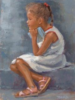 African Girl Child RAAD Print Canvas Art Giclee Signed