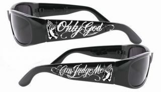 ONLY GOD CAN JUDGE ME SHADES CITY LOCS SUNGLASSES CHOPPERS CHICANO RAP