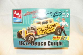   GRAFFITI DUECE COUPE AUTOGRAPHED BY CINDY WILLIAMS AND PAUL LEMAT