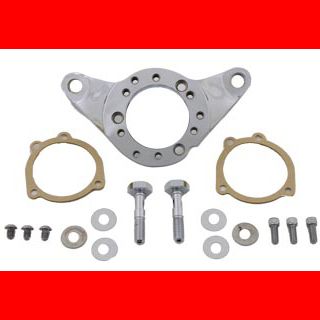 Chrome Air Cleaner Support Bracket & Breather Kit for Harley Twin Cam