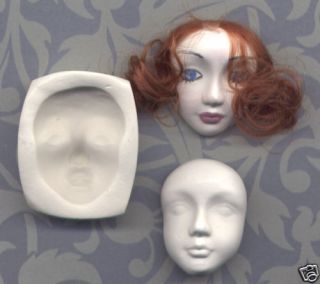 Handmade Polymer Clay Mold Another Woman Doll Face