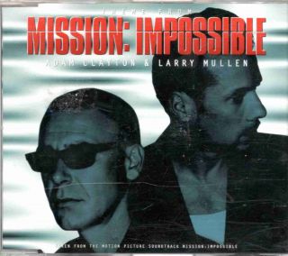 Adam Clayton & Larry Mullen   Theme From Mission Impossible   Maxi CD