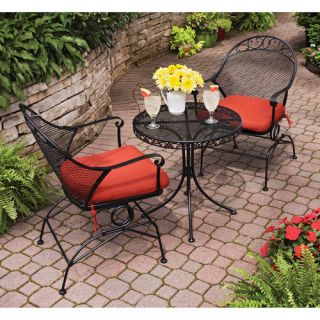 Clayton 3 Piece Outdoor Patio Bistro Set Home Garden Furniture Chairs