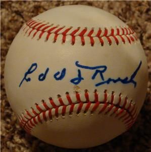 Edd Roush Single Signed Baseball PSA DNA Feeney Ball