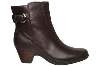 Clarks Artisan Womens Boots Dara III Dark Brown Leather 85961 Sz 9 5 M