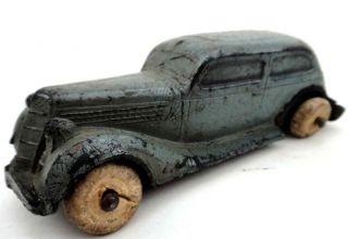 vintage Rubber Toy Car Roadster w Rubber Tires