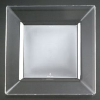 Square Clear Plastic Plates 8 10 per Pack 16971