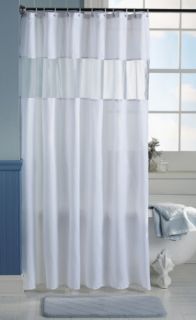 Clear View Bathroom Shower Curtain White Bathrrom Decor