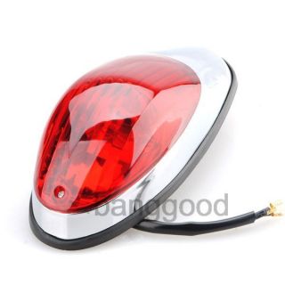Motorcycle Rear Tail Light Clear Side Mount Plate for Choppers and