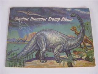 1959 Sinclair Gas Station Cicero Dinosaur Stamp Album