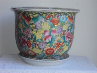 Lovely Antique Chinese Porcelain Floral Planter