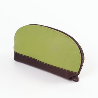 Clava Colored Vachetta Leather Accessory Pouch Vachetta Green