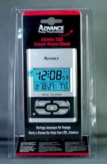  Atomic LCD Travel Desktop Alarm Clock Backlit on Demand New