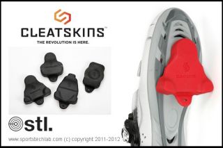 Cleatskins Black Cleat Grip Covers for Look SPD or Time Pedals