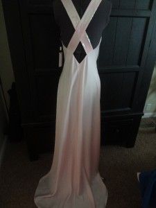 Elegant Calvin Klein Soft Silk Pink Evening Gown Style CD8E1E35 Size 4