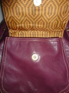 Liz Claiborne Access Purple Hobo Double Strap Multi Pocket Handbag