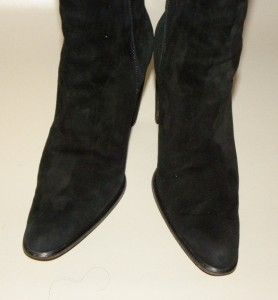Claudia Ciuti Black Suede Womens Boots Size 8M in Italy