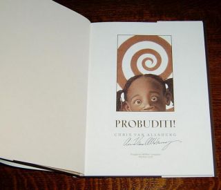 SIGNED Chris Van Allsburg PROBUDITI 1st Edition 1st Printing