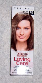   CLAIROL NATURAL INSTINCTS LOVING CARE LIGHT ASH BROWN 75 HAIR COLOR