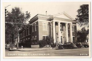 Alabama Al Clanton Court House Real Photo Postcard