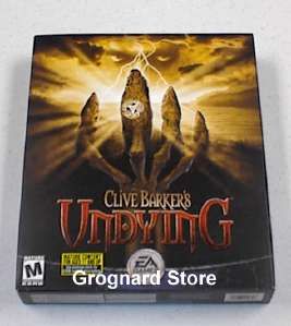 Clive Barkers Undying Horror PC Game Original Box Edtn
