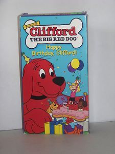 VHS Clifford The Big Red Dog Happy Birthday Clifford