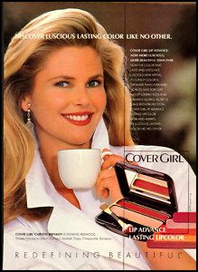 1992 Vintage Ad for Cover Girl Christie Brinkley 122