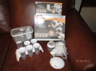 TOMMEE TIPPEE CLOSER TO NATURE SINGLE ELECTRIC BREAST PUMP + 2 SETS OF