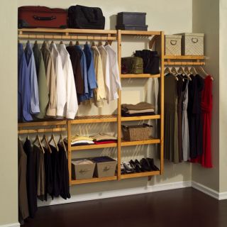 John Louis Wood Closet System Storage Organizer Shelf Shelves Clothes