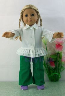 Doll Clothes Outfits For 18 American Girl Dolls Set New LATJ08