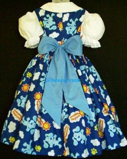 Princess Trunk VHTF Blue Clue Lets Play Blue Dress Set Custom Sz 12M