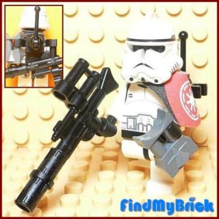 GT601B Lego Star Wars Clone Trooper & Gun   White   NEW