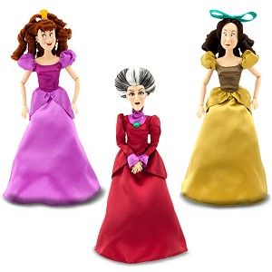 Disney Barbie Cinderella 9 pcs Set Prince, Anastasia, Drizella ,Mother