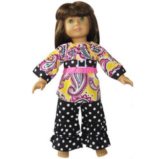 New Paisley Dots Outfit Fit American Girl Doll Clothes