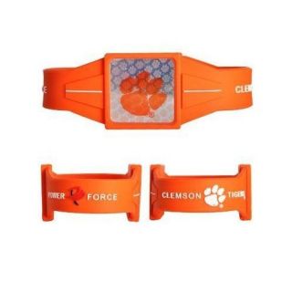 CLEMSON Tigers Silicone Power Force Large Ion Balance Wrist band