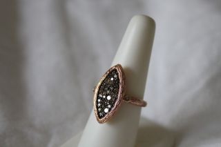 Coachella Luxe $2 250 14k Rose Gold 59 Carat Champagne Diamond Ring