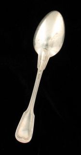 Antique Christofle Chinon Large Fork Spoon Silverplate 19th Century