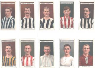 OGDENS 1906 FOOTBALL CLUB COLOURS SET OF 51