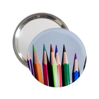 Colored Pencils Mirror for Handbag Purse Desk Backpack Bag