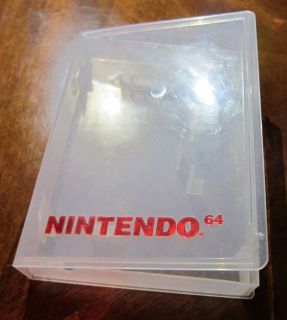  Nintendo 64 Plastic Game Storage Case Genuine Clamshell Clear