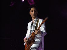 prince at the coachella festival in 2008