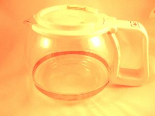 Melitta Gevalia BCM 4 Cup Coffee Maker Replacement Carafe White Quick